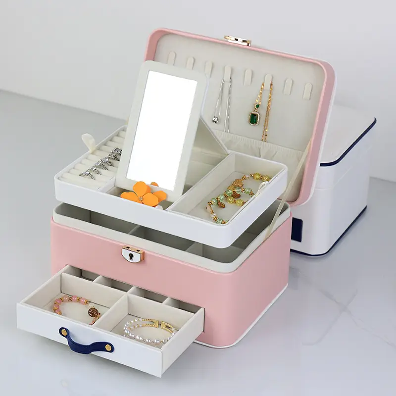 Leather & PU Leather Jewelry Set Boxes