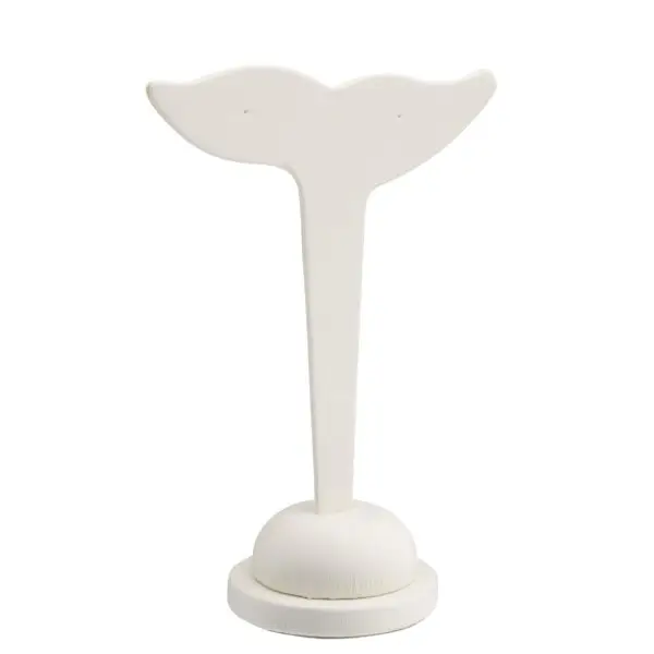 Custom leatherette curve earring tree display stand for jewelry retailers and brands