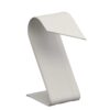 Custom leatherette foldover earring display stand with multiple earring pair slots, professional jewelry retail packaging