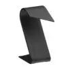 Custom leatherette foldover earring display stand with multiple earring pair slots, professional jewelry retail packaging