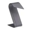Custom leatherette foldover earring display stand with multiple earring pair slots, professional jewelry retail packaging
