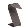 Custom leatherette foldover earring display stand with multiple earring pair slots, professional jewelry retail packaging