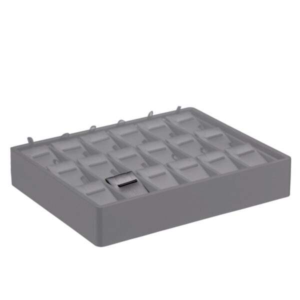 Leatherette Loose Pad Insert for 28-Slot Stackable Earring Tray - 6-Pack Leatherette loose pad inserts for 28-slot jewelry earring and pendant display tray, 6-pack bulk