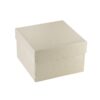 Linen weave pillow box with custom logo branding, premium jewelry display packaging for brands and retailers