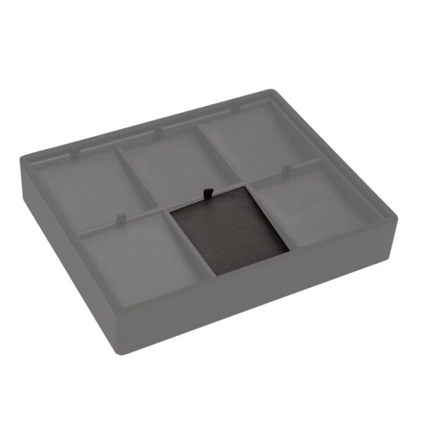 Leatherette loose pads 6-pack for stackable jewelry display trays with custom logo branding