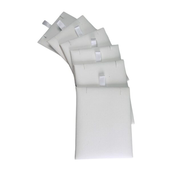 Leatherette loose pads 6-pack for stackable jewelry display trays with custom logo branding