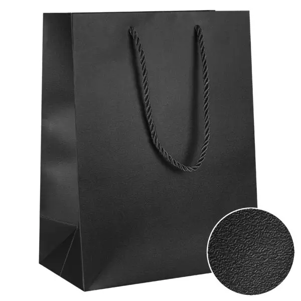 Luxury Heavy-Duty Gift Bag for Jewelry – Custom Cub Size OEM Luxury heavy-duty gift bag, small cub size, customizable colors, handles, and logo branding for jewelry brands.