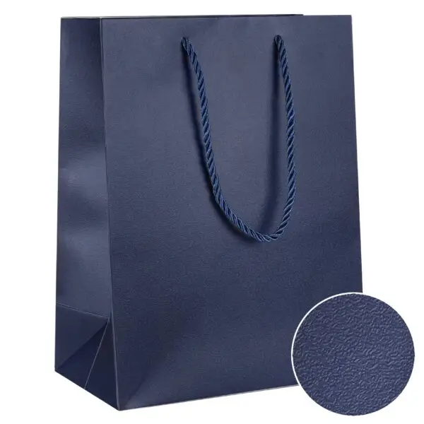 Luxury Heavy-Duty Gift Bag for Jewelry – Custom Cub Size OEM Luxury heavy-duty gift bag, small cub size, customizable colors, handles, and logo branding for jewelry brands.