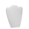 Leatherette medium necklace foldover display stand for retail jewelry packaging and branding