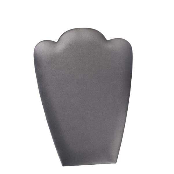 Leatherette medium necklace foldover display stand for retail jewelry packaging and branding