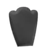 Leatherette medium necklace foldover display stand for retail jewelry packaging and branding