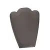 Leatherette medium necklace foldover display stand for retail jewelry packaging and branding