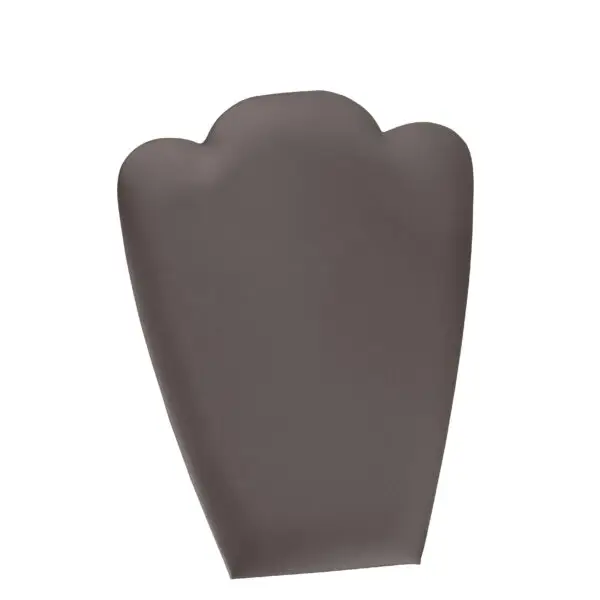 Leatherette medium necklace foldover display stand for retail jewelry packaging and branding
