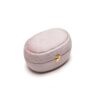 Oval Velvet Ring Box for Double Rings | Custom Wholesale Jewelry Packaging Oval velvet ring box with double ring compartments, custom logo printing, wholesale jewelry packaging