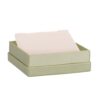 Recycled cardboard jewelry box with glossy insert, custom rigid packaging for jewelry brands and retail