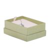Recycled Cardboard Pendant Box with Glossy Insert – Custom Jewelry Packaging Eco-friendly recycled cardboard pendant box with glossy insert and custom branding options for jewelry