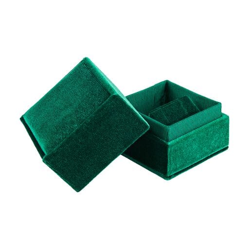 Ribbed Velvet Earring Box - Custom Jewelry Packaging for Brands Luxury ribbed velvet earring box with custom branding, ideal for jewelry brands and retailers
