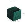 Ribbed Velvet Earring Box - Custom Jewelry Packaging for Brands Luxury ribbed velvet earring box with custom branding, ideal for jewelry brands and retailers
