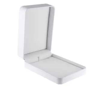 Soft Leatherette Pendant u0026amp; Necklace Bar Box – Custom Jewelry Packaging