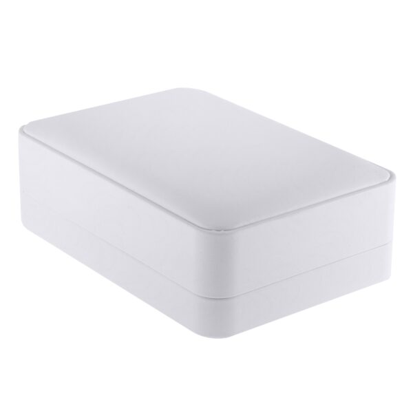 Soft Leatherette Pendant & Necklace Bar Box – Custom Jewelry Packaging Soft leatherette pendant and necklace box with custom embossed logo, luxury jewelry packaging for brands