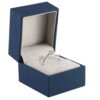 Soft Touch Small Ring Box with Sleeve | Custom OEM Jewelry Packaging Soft touch finish small ring box with branded sleeve for custom jewelry packaging