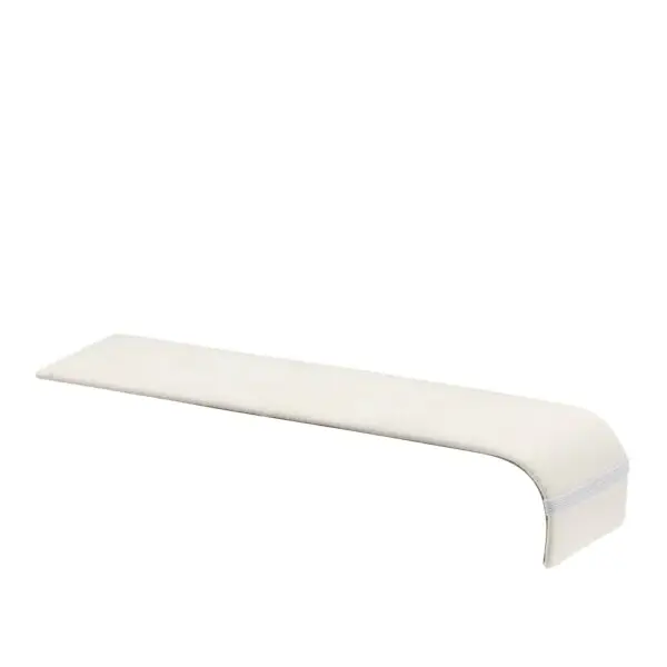 Custom Suede Bracelet Display Ramp – Jewelry Store Presentation Stand Luxury suede bracelet display ramp with custom branding for retail jewelry presentation