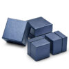 Telescopic two-piece cardboard jewelry gift boxes with custom logo and foam insert