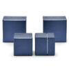 Telescopic two-piece cardboard jewelry gift boxes with custom logo and foam insert