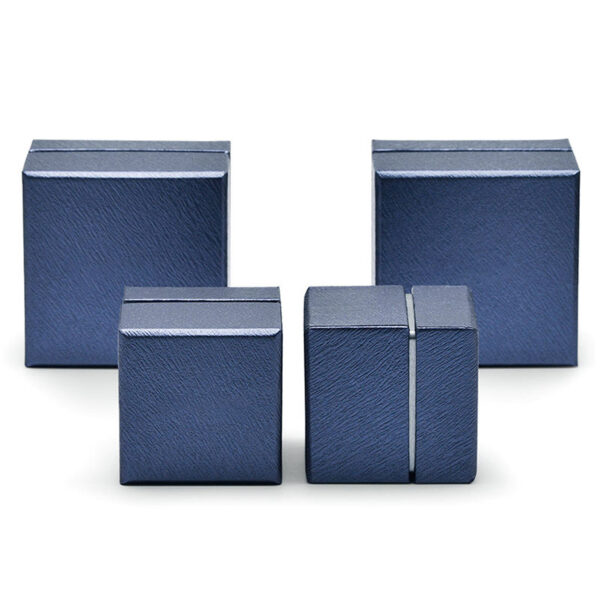 Telescopic two-piece cardboard jewelry gift boxes with custom logo and foam insert