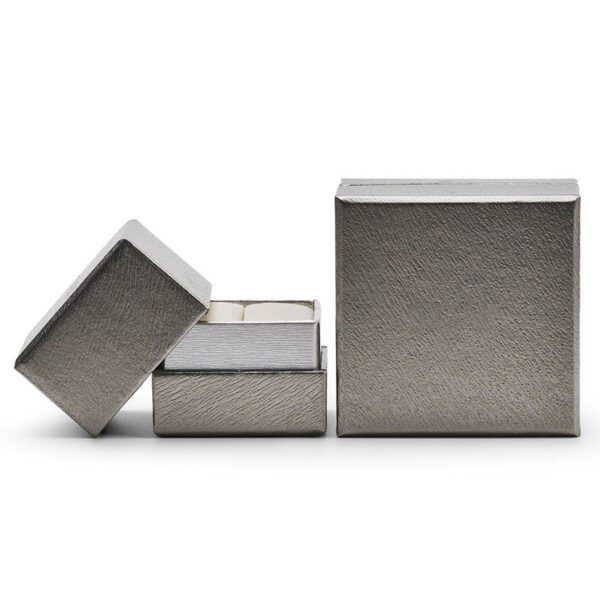 Telescopic two-piece cardboard jewelry gift boxes with custom logo and foam insert