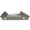 Telescopic two-piece cardboard jewelry gift boxes with custom logo and foam insert