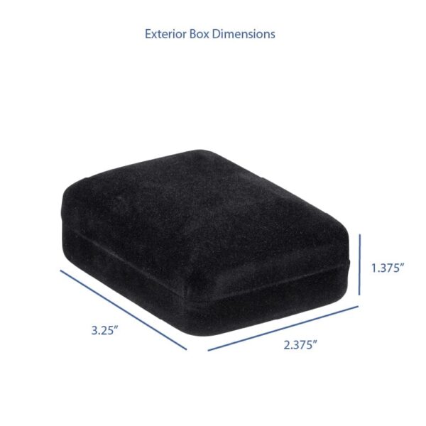 Velveteen pendant gift box with custom logo branding, protective foam interior, and luxury unboxing packaging