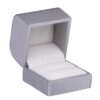 Weave Texture Custom Ring Box – Premium Contemporary Jewelry Packaging Premium weave texture ring box with contemporary design – custom jewelry packaging ready for brand logos