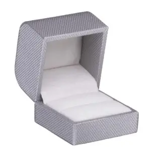 Weave Texture Custom Ring Box – Premium Contemporary Jewelry Packaging