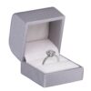 Weave Texture Custom Ring Box – Premium Contemporary Jewelry Packaging Premium weave texture ring box with contemporary design – custom jewelry packaging ready for brand logos