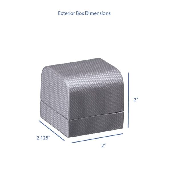 Weave Texture Custom Ring Box – Premium Contemporary Jewelry Packaging Premium weave texture ring box with contemporary design – custom jewelry packaging ready for brand logos
