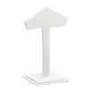 Leatherette earring display tree stand with angled design for jewelry retail and trade shows