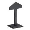 Leatherette earring display tree stand with angled design for jewelry retail and trade shows