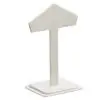 Leatherette earring display tree stand with angled design for jewelry retail and trade shows