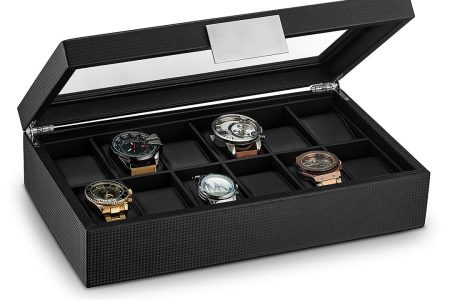 The Sleek Leatherette Watch Box